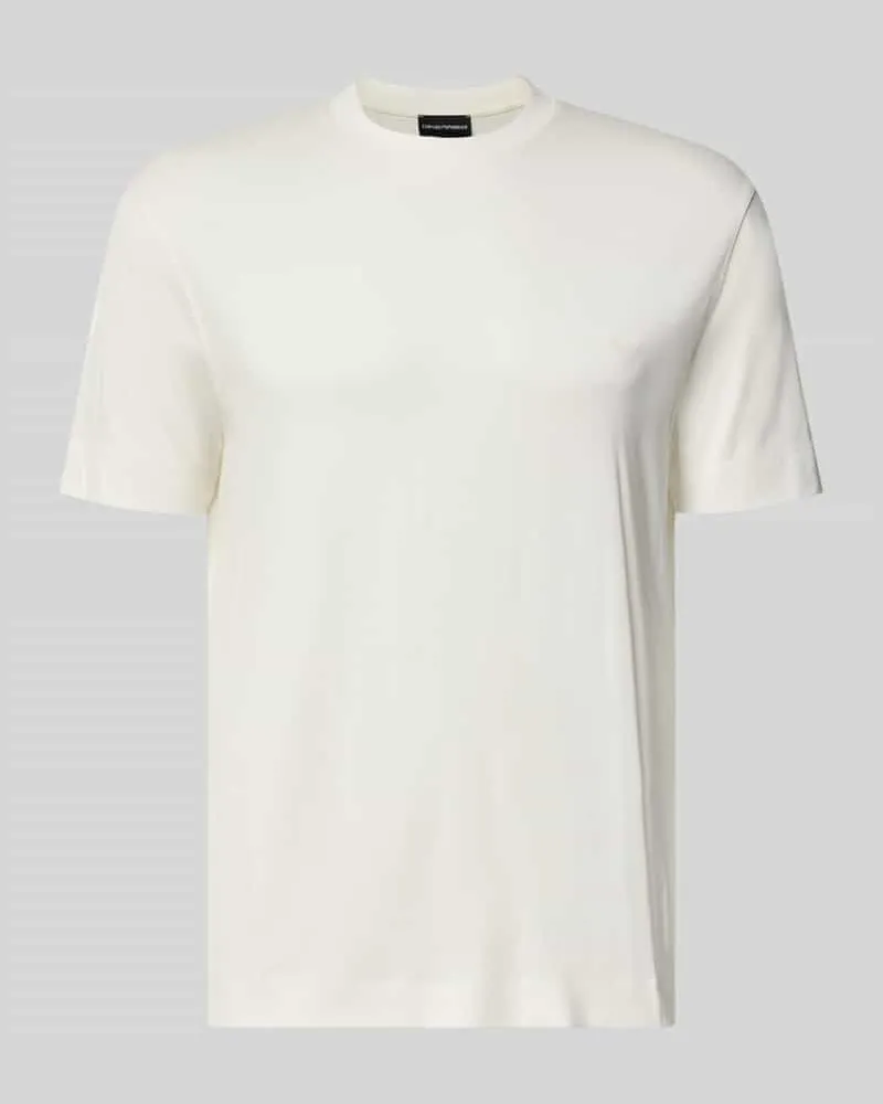 Emporio Armani T-Shirt mit Logo-Stitching Weiss