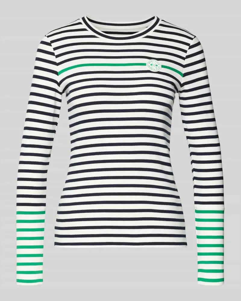 Marc Cain Longsleeve mit Label-Detail Gruen