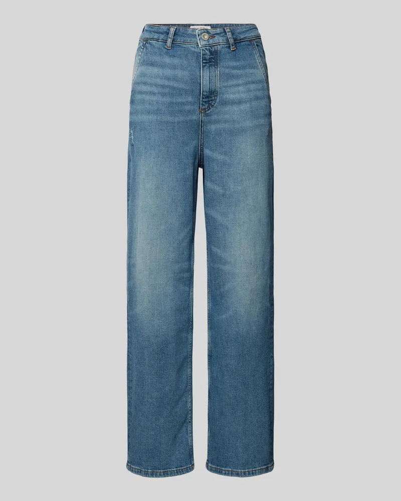 Marc O'Polo Regular Length Wide Fit Jeans mit seitliche Eingrifftaschen Modell 'LUMA Jeansblau