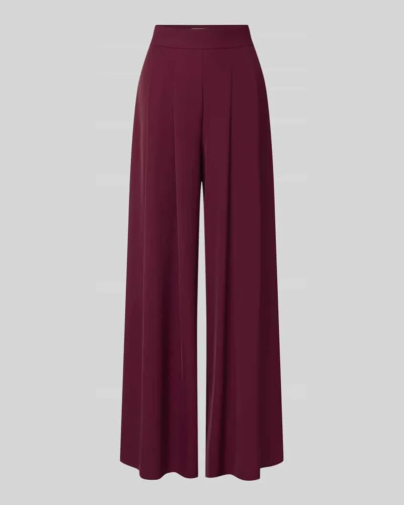 Rinascimento Wide Leg Stoffhose mit Reißverschlusstaschen Bordeaux