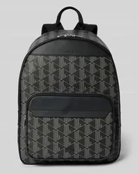 Lacoste Rucksack mit Allover-Logo-Print Modell 'Monogram Black