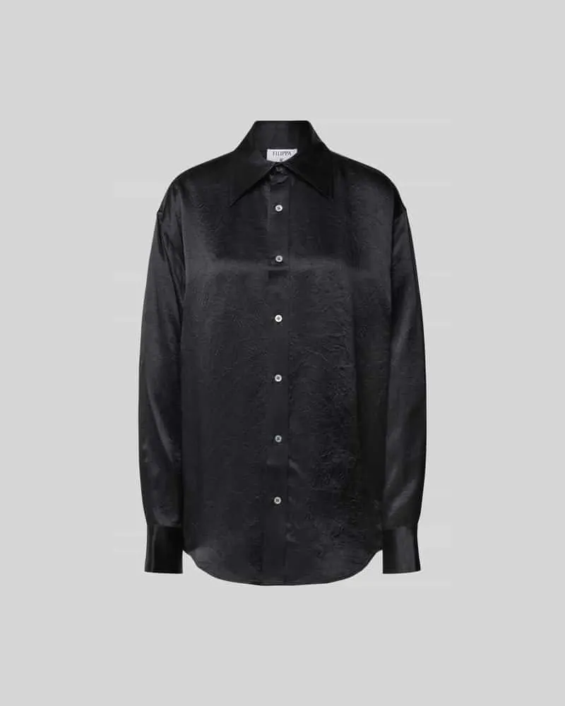 Filippa K Hemdbluse mit Knopfleiste Black