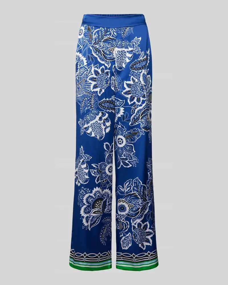 Herzen's Angelegenheit Wide Leg Seidenhose mit elastischem Bund Royal