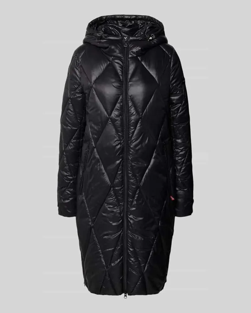 Frieda & Freddies Steppmantel mit Kapuze Black