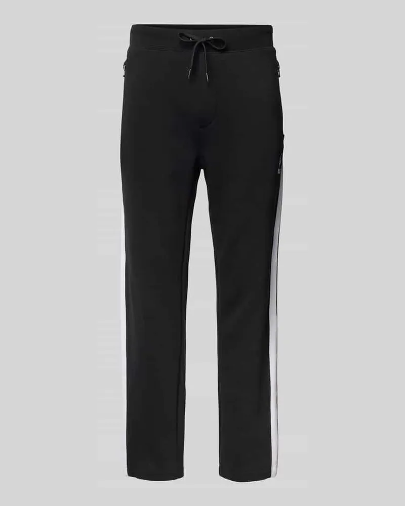 Ralph Lauren Regular Fit Sweatpants mit Reißverschlusstaschen Black
