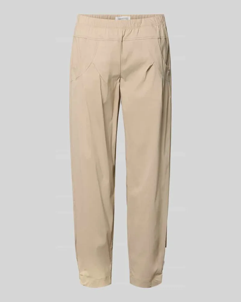 SteHmann Hose mit elastischem Bund Modell 'Rachell Taupe