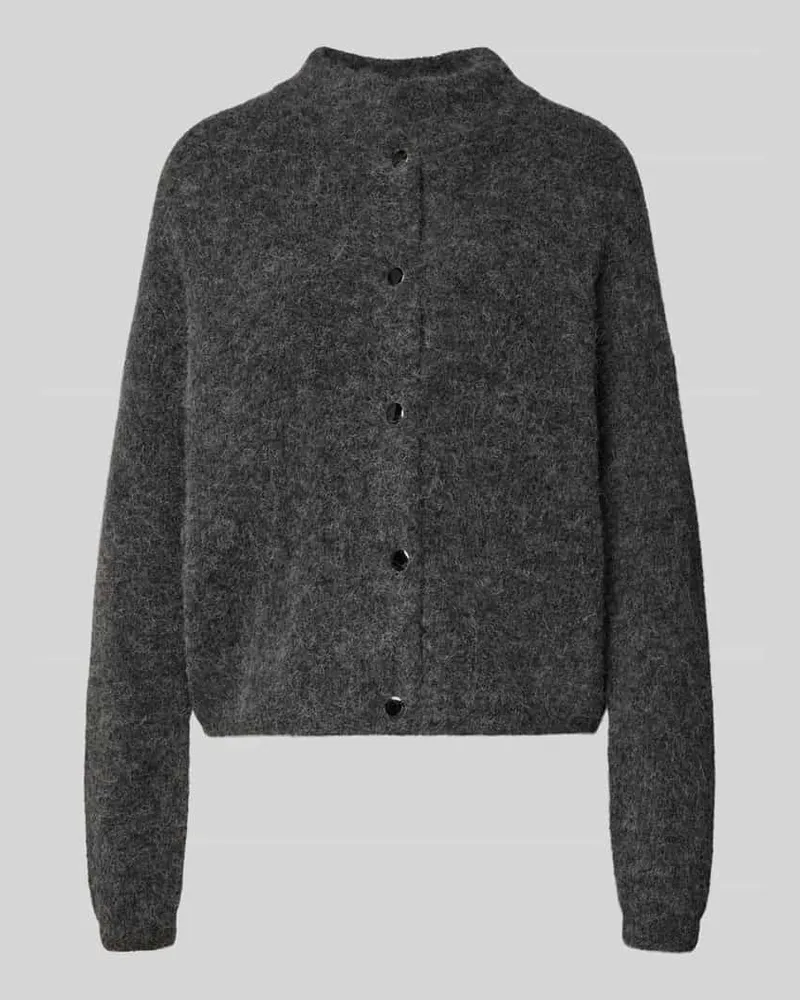 Gestuz Strickjacke mit Knopfleiste Modell 'Alpha Anthrazit