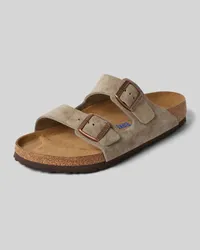 Birkenstock Sandalen mit Dornschließe Modell 'Arizona Taupe