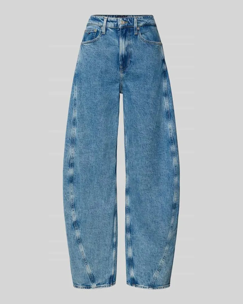 Tommy Hilfiger Barrel Fit Jeans aus Baumwoll-Mix Modell 'ELLA Jeansblau