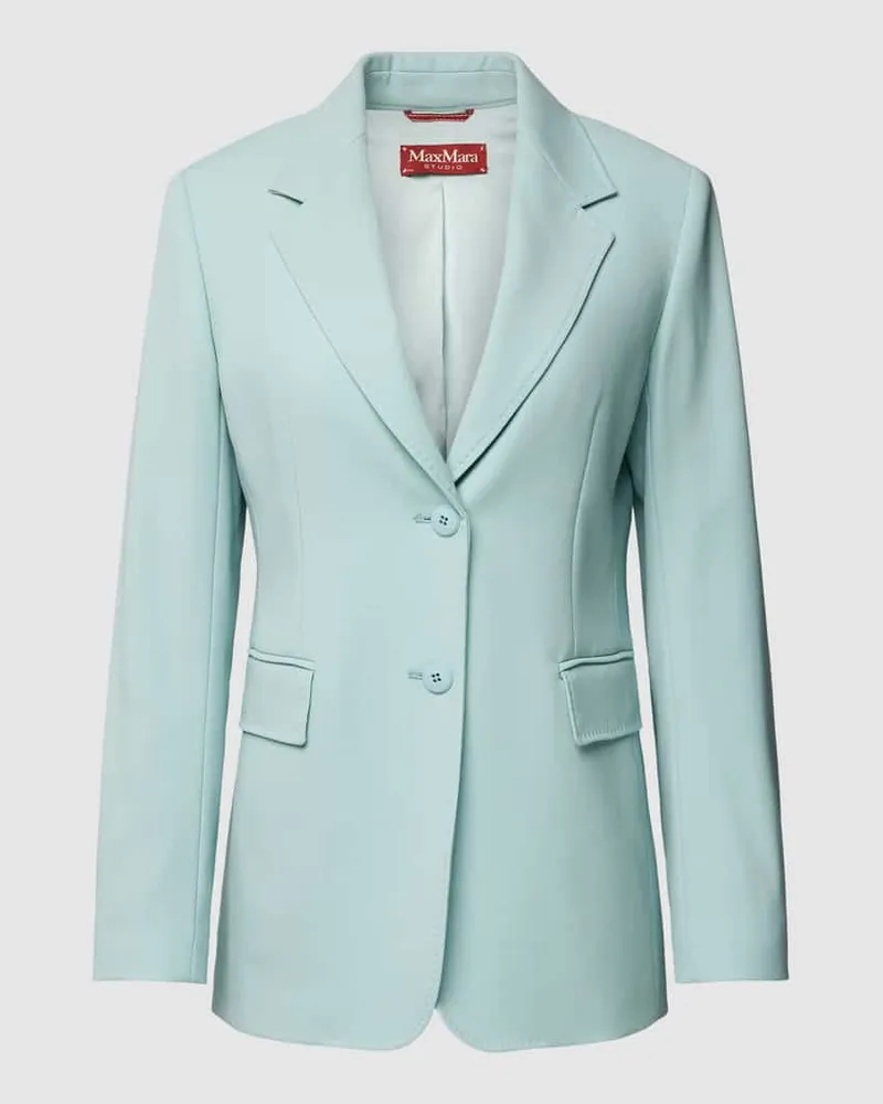Max Mara Blazer aus Lanawolle mit Reverkragen Modell 'DINGEY Mint