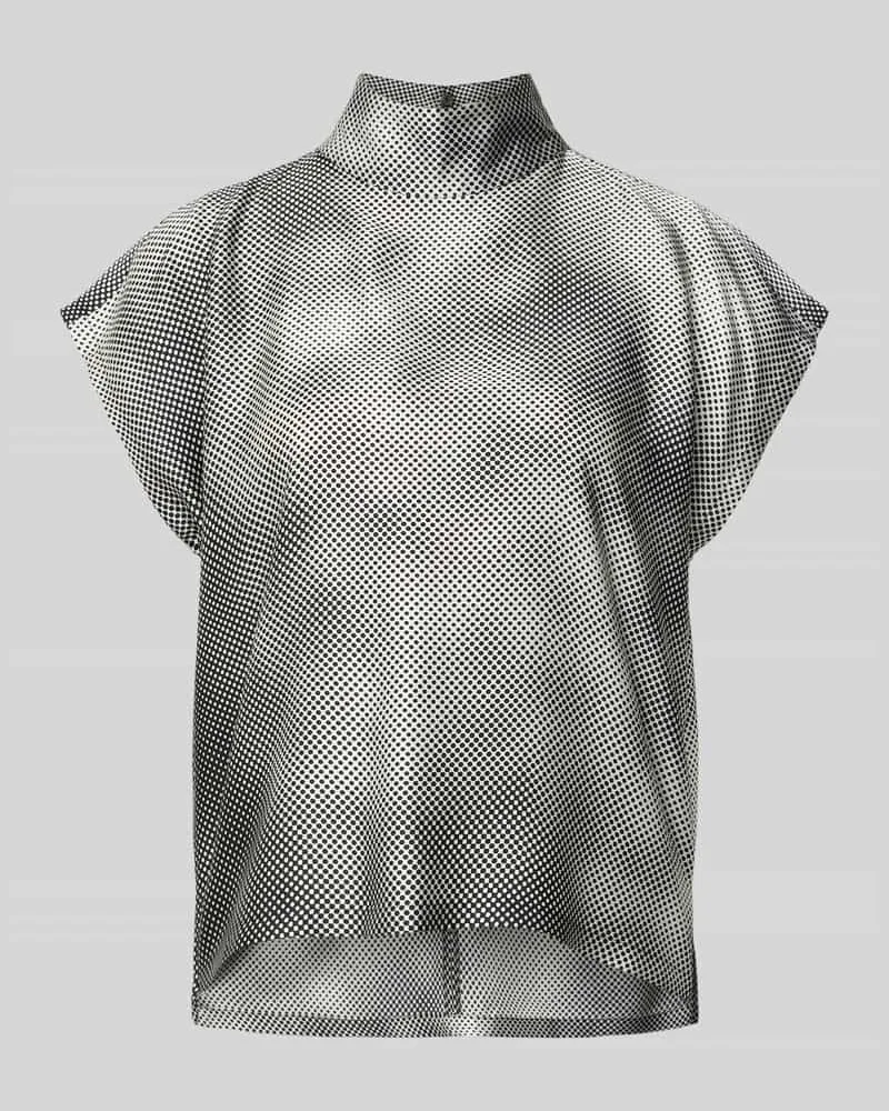 Drykorn Blusenshirt mit Stehkragen Modell 'ALARIA Black