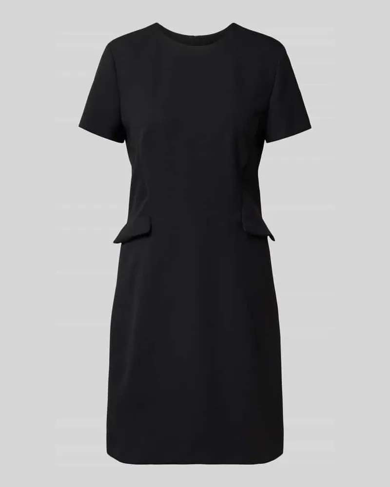 Marc Cain Knielanges Etuikleid mit Rundhalsausschnitt Black