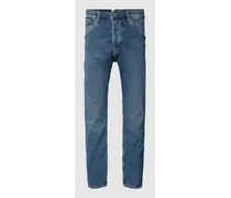 Slim Fit Jeans mit Knopfleiste Modell 'Alex