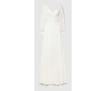 Brautkleid mit Besatz aus Spitze