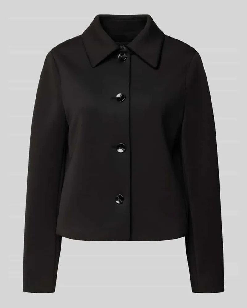S.Oliver Regular Fit Kurzblazer mit Stretch-Anteil Black