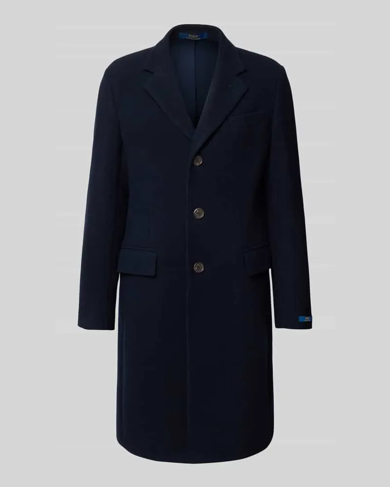 Ralph Lauren Regular Fit Mantel aus Woll-Mix Marine