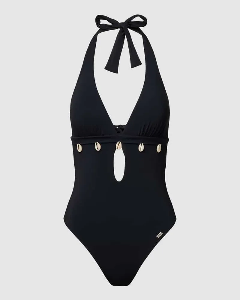 Banana Moon Badeanzug mit Cut Out Modell 'SHELLINA Black