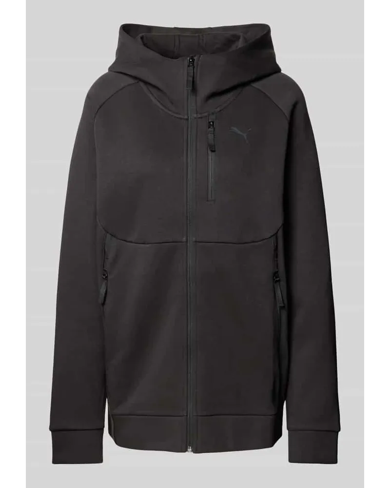 Puma Sweatjacke mit Kapuze Modell 'PUMATECH Black