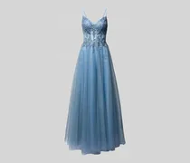 Abendkleid mit Ziersteinbesatz