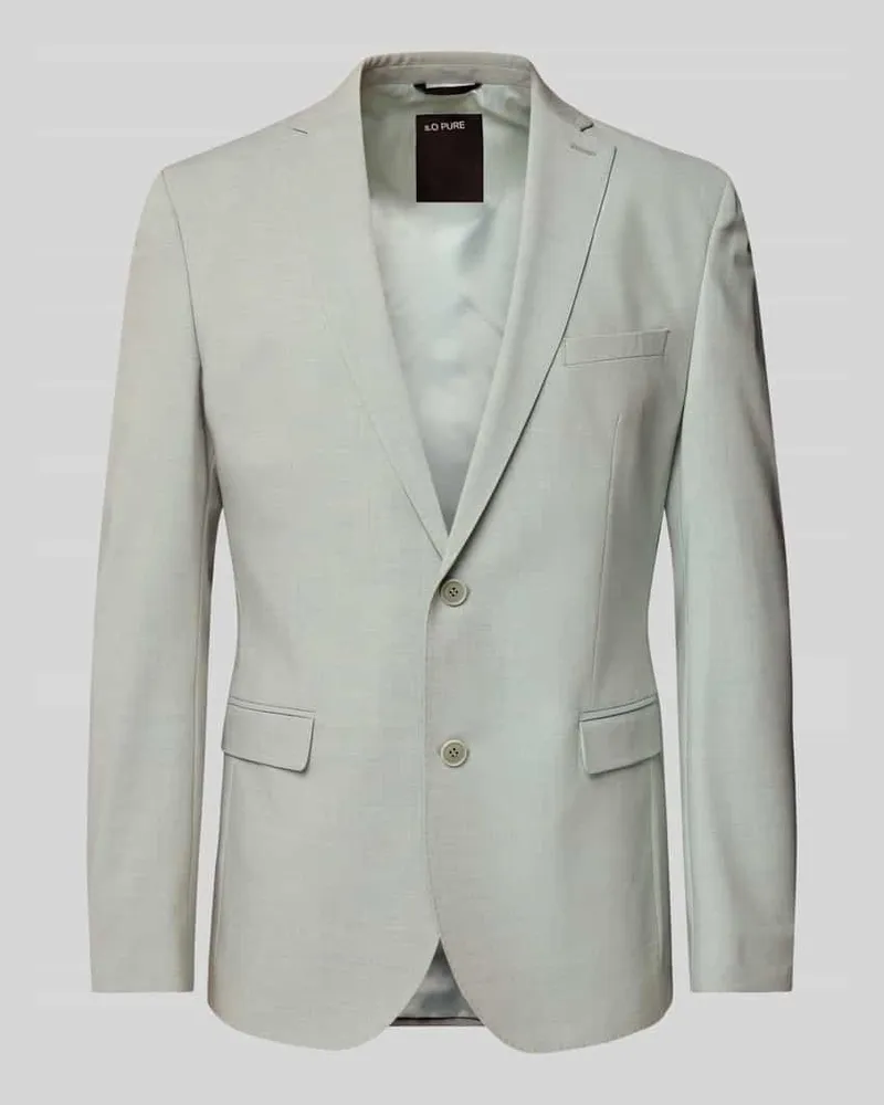 S.Oliver Slim Fit Sakko mit Viskose-Anteil Hellgruen