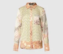 Hemdbluse mit verdeckter Knopfleiste