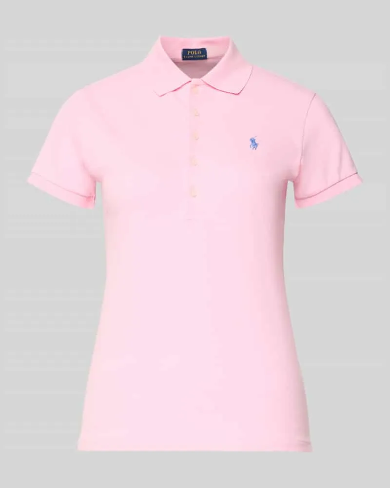 Ralph Lauren Slim Fit Poloshirt aus Baumwoll-Mix Rosa