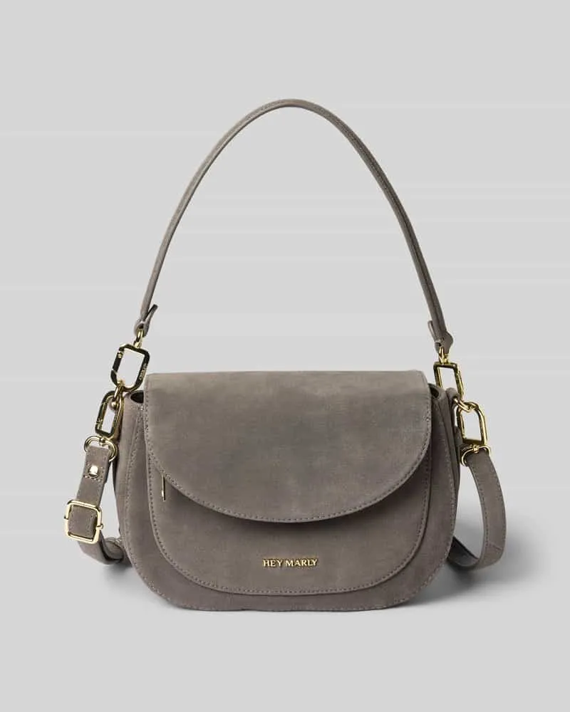 Hey Marly Crossbody Bag aus reinem Kalbsleder Modell 'Big Sister Anthrazit