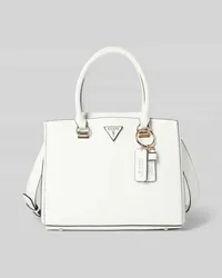 Guess Tote Bag mit Label-Anhänger Modell 'NOELLE Weiss