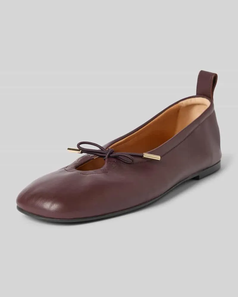 Alohas Ballerinas mit Schnürung Modell 'ROSALIND Dunkelbraun