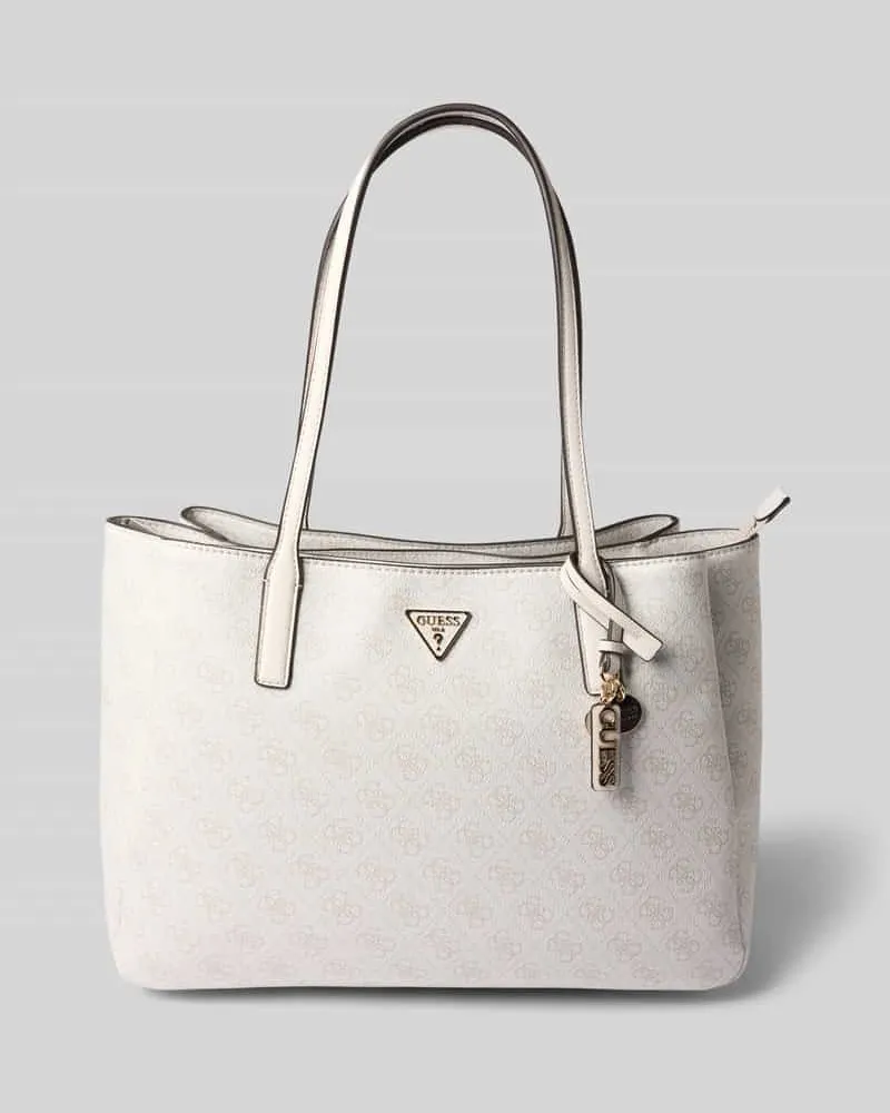 Guess Tote Bag in Leder-Optik Modell 'Noelle Weiss