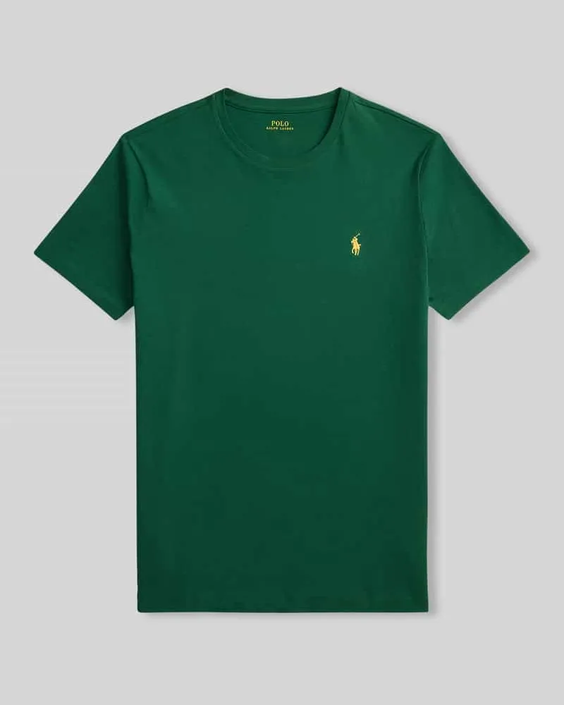 Ralph Lauren Regular Fit T-Shirt aus reiner Baumwolle Gruen