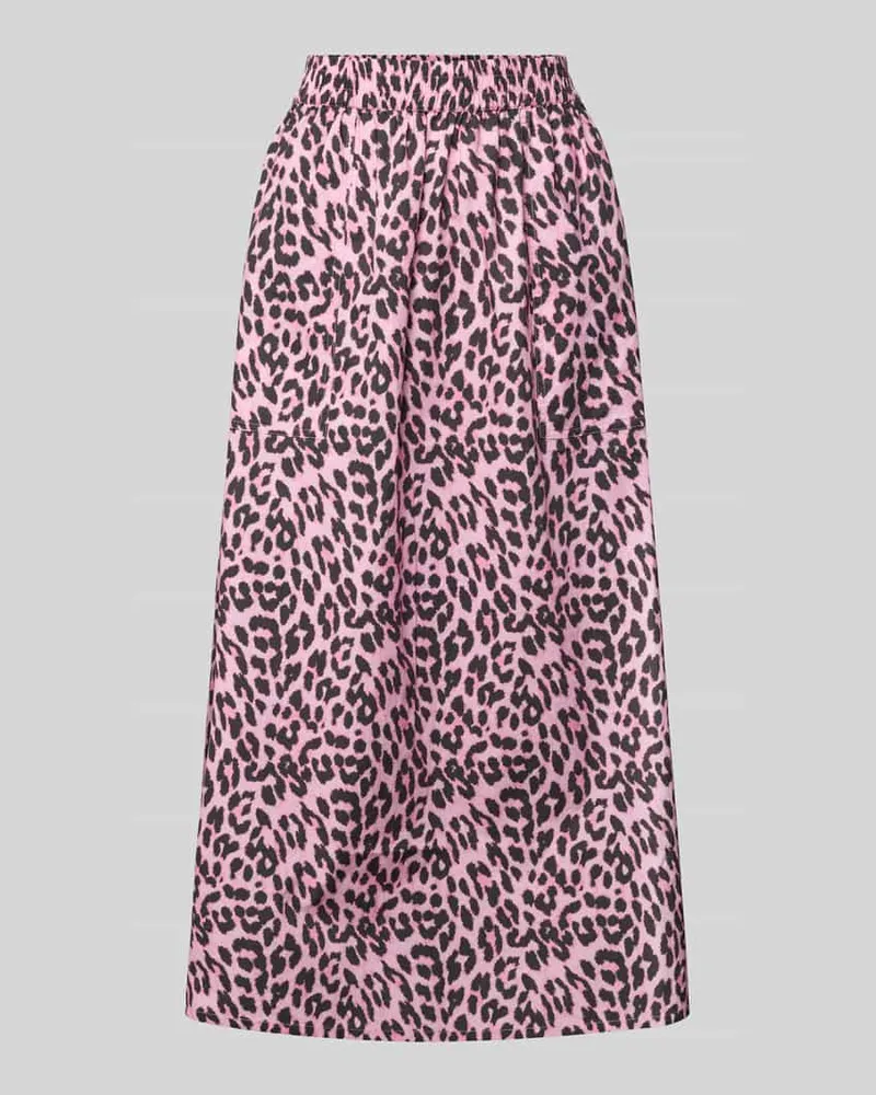 Lollys Laundry Maxirock mit elastischem Bund Rosa