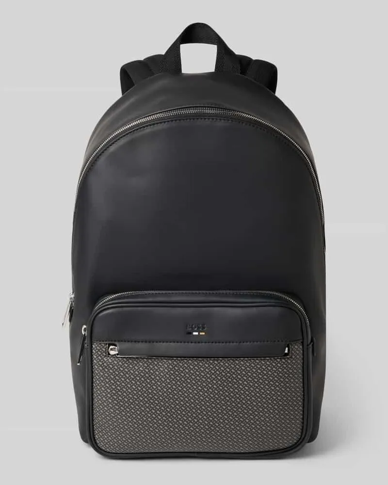 HUGO BOSS Rucksack mit Label-Prägung Modell 'RAY Black