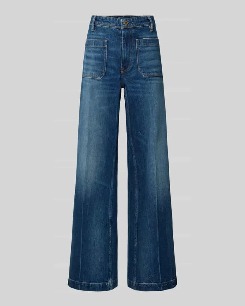 Ralph Lauren Wide Leg Jeans mit Eingrifftaschen Jeansblau