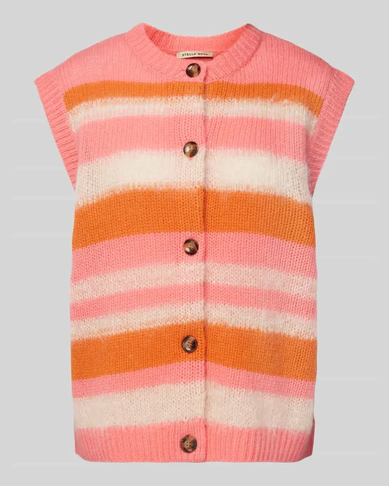 Stella Nova Weste aus Woll-Mix Orange