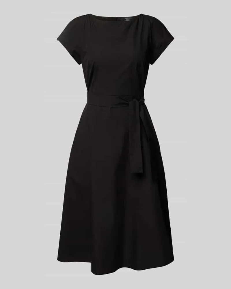 Max Mara Midikleid mit Kappärmeln Modell 'MAGMA Black