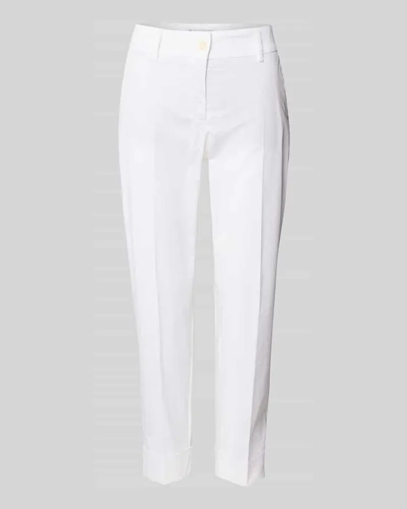 RAFFAELLO ROSSI  Regular Fit Chino mit verkürztem Schnitt Modell 'DORA Weiss