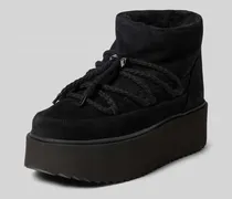 Snow Boots aus Leder mit Plateausohle
