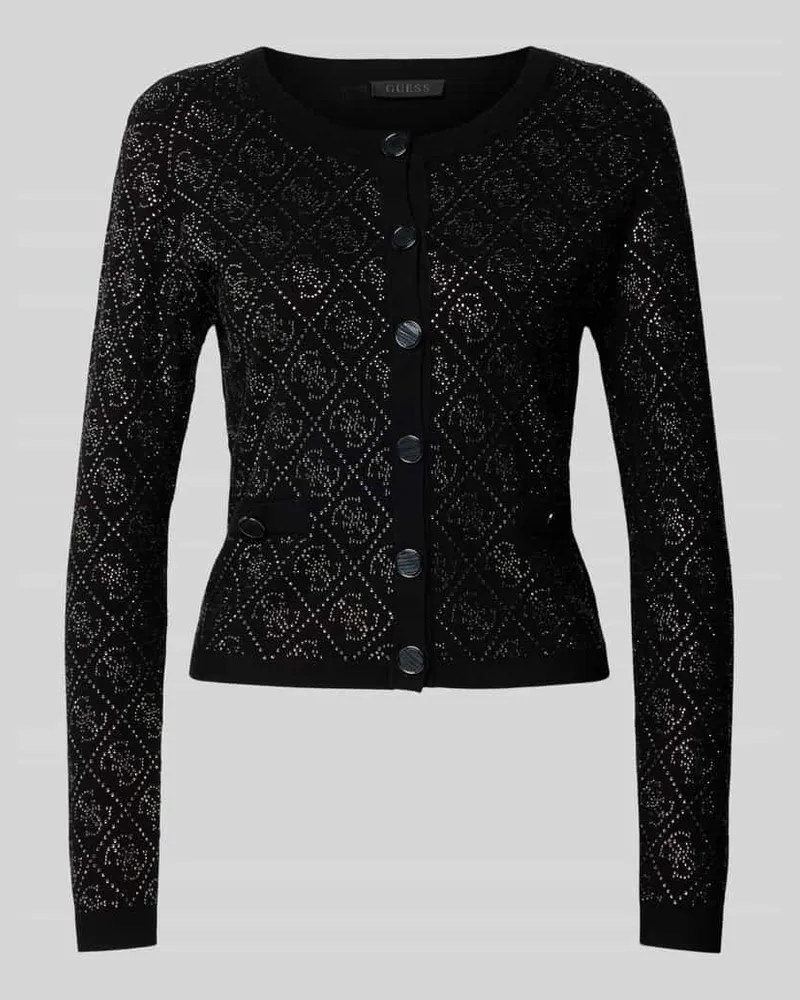 Guess Strickjacke mit Knopfleiste Modell 'PAIGE Black