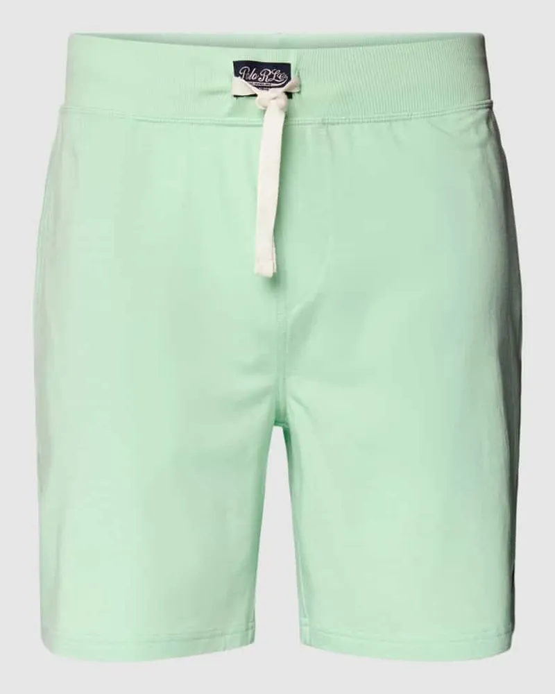 Ralph Lauren Slim Fit Sweatshorts mit Logo-Stitching Modell 'SUMMER Mint