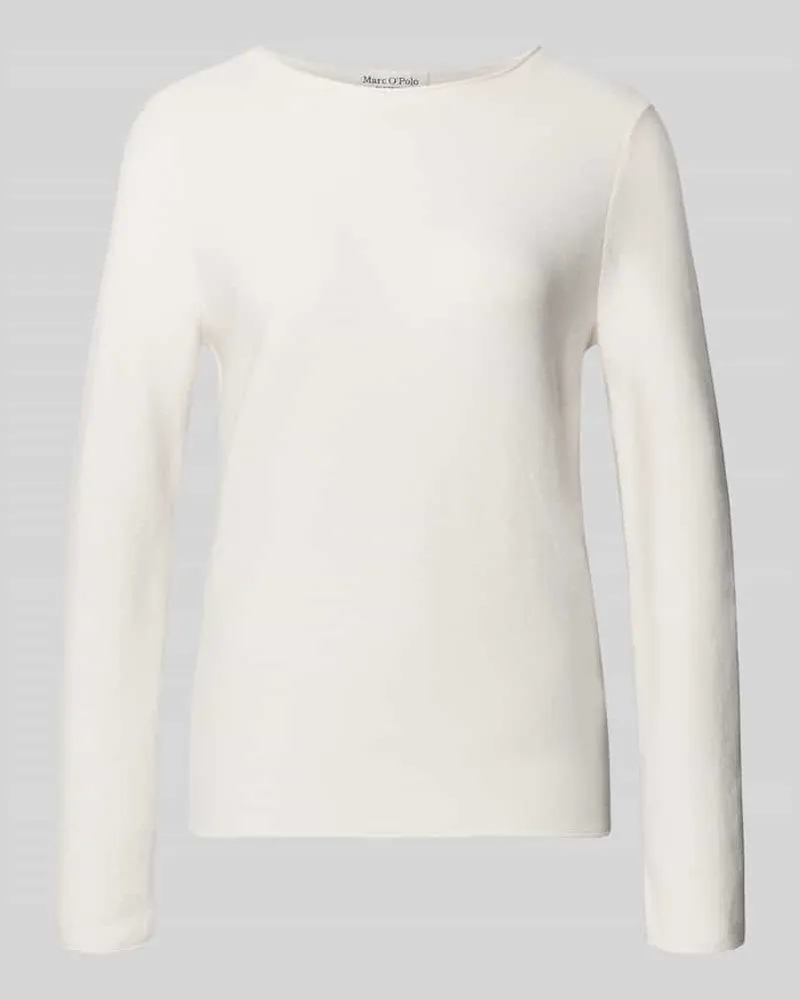 Marc O'Polo Regular Fit Strickpullover aus reiner Baumwolle Weiss