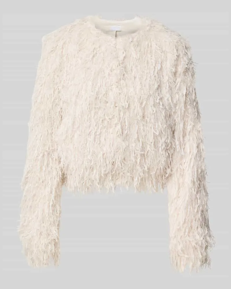 JAKE*S Webpelzjacke mit Federnoptik von  'FeatherFluffy Ecru