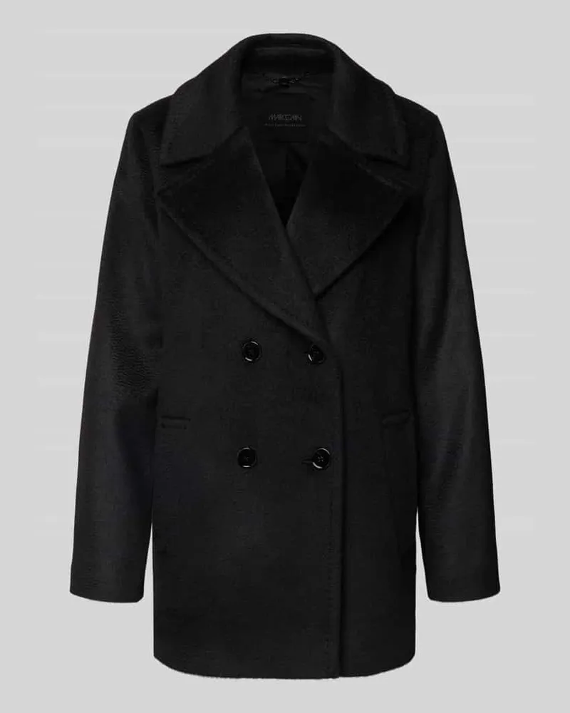 Marc Cain Jacke aus Schurwoll-Mix mit Mohair-Anteil Black