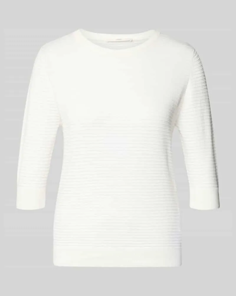 Lanius Strickpullover mit 3/4-Arm Offwhite