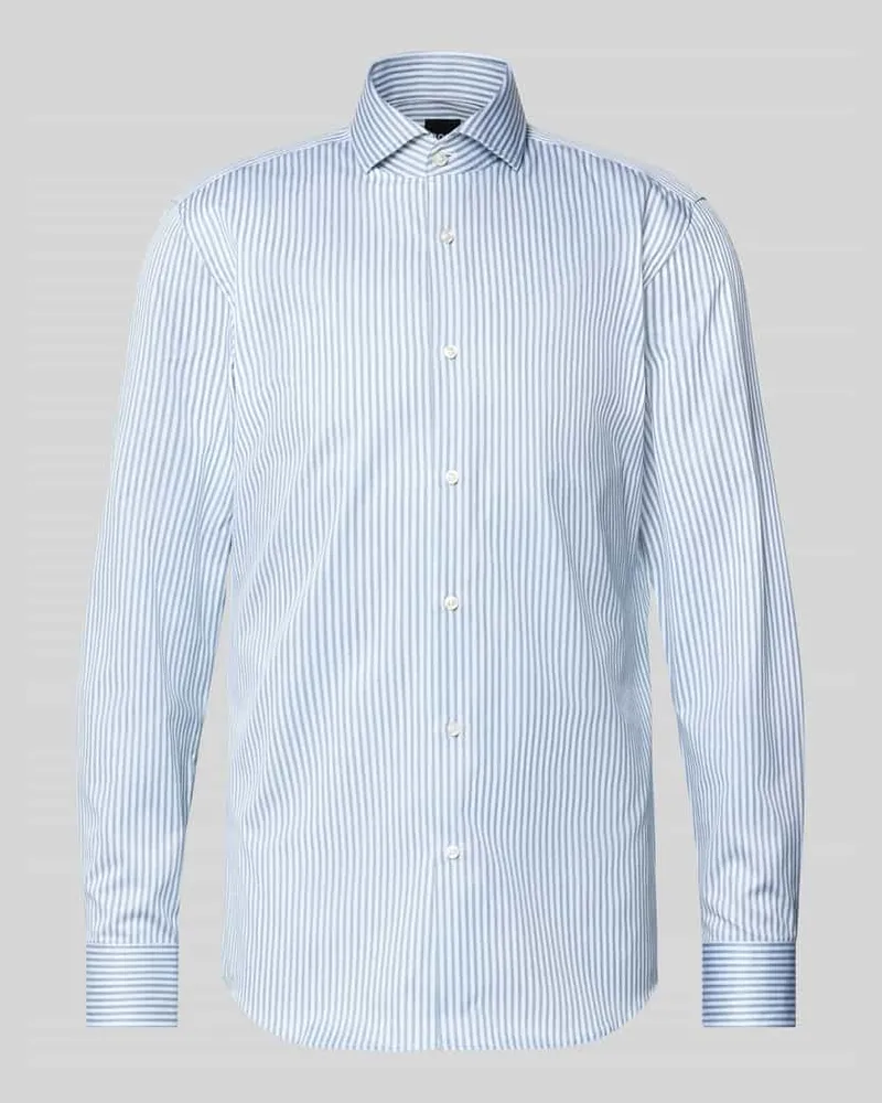 HUGO BOSS Slim Fit Freizeithemd aus reiner Baumwolle Modell 'HANK Dunkelgruen