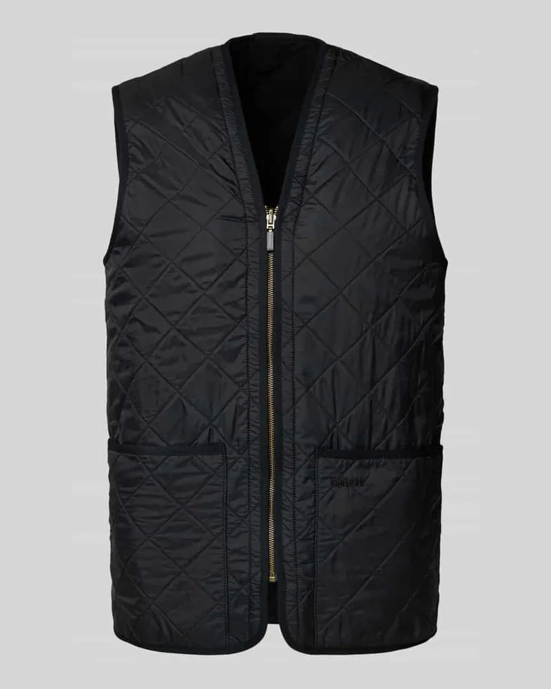 Barbour Regular Fit Steppweste mit warmen Innenfleece Black