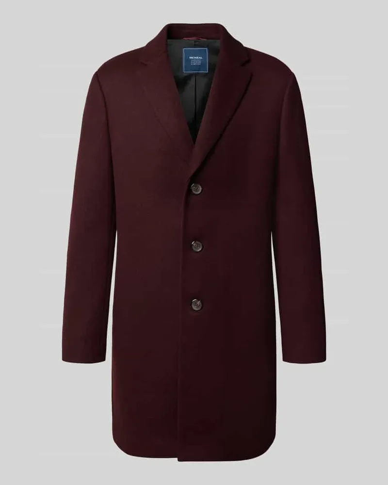 McNeal Relaxed Fit Mantel aus reiner Baumwolle Bordeaux