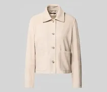 Lederjacke mit Umlegekragen