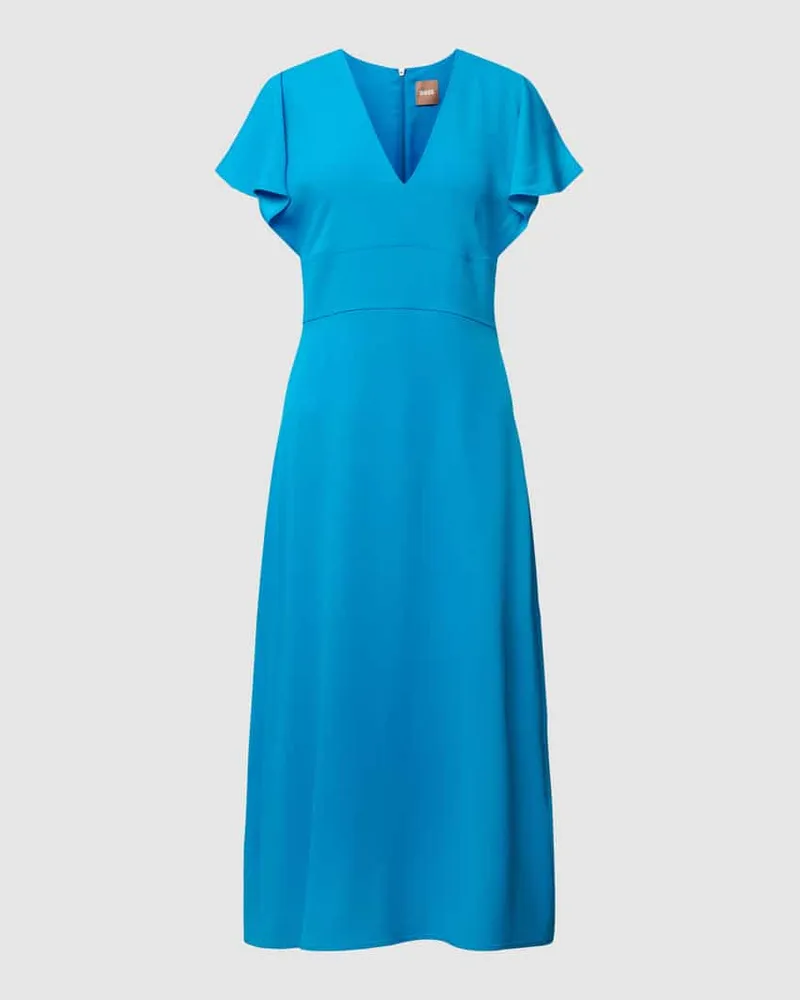 HUGO BOSS Midikleid mit V-Ausschnitt Modell 'Dawinga Royal