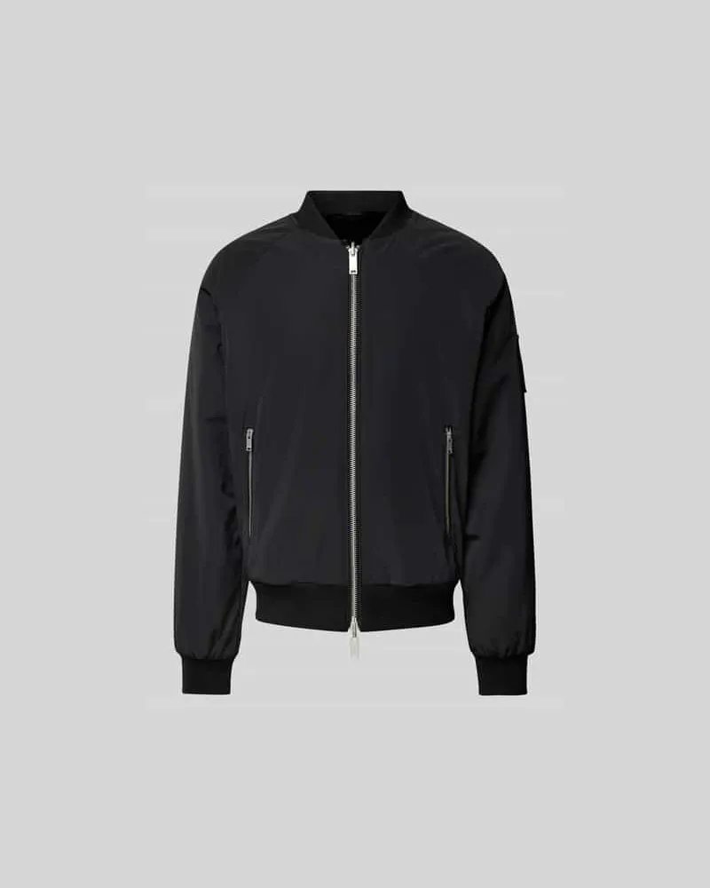 Moose Knuckles Bomberjacke mit Reißverschluss Black
